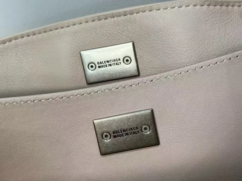 Timeless Balenciaga  Apricot Silver Buckle Handbag Series 38255