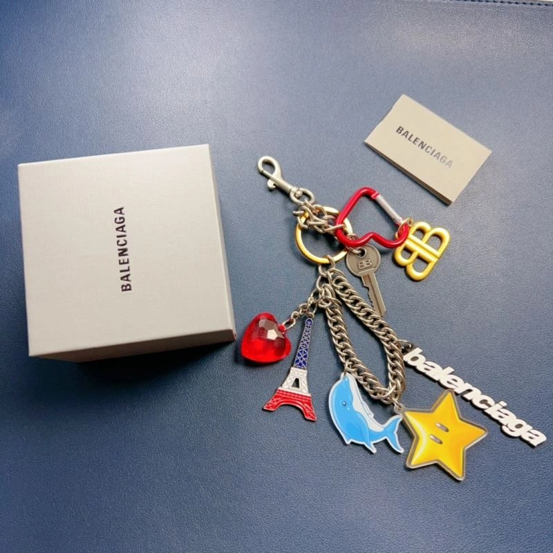 Balenciaga  Gold Texture Keychain Soft 70081