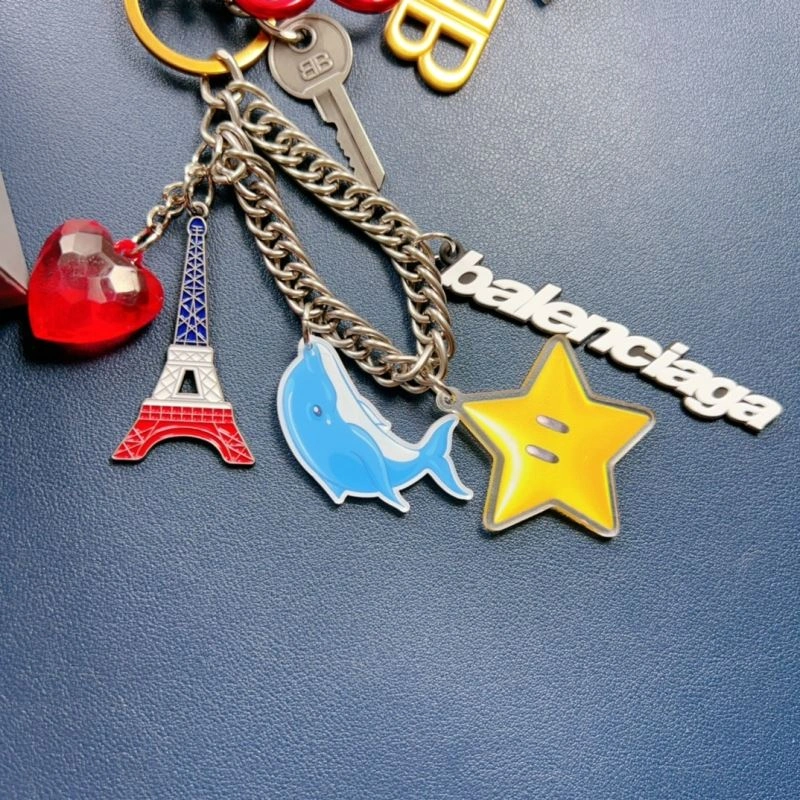 Balenciaga  Gold Texture Keychain Soft 70081