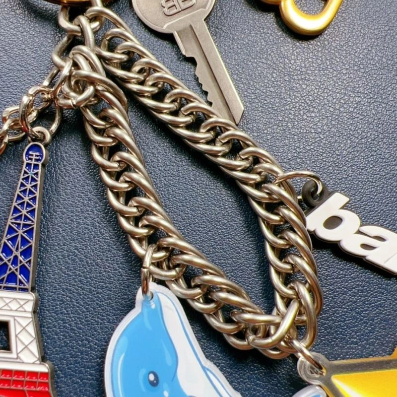 Balenciaga  Gold Texture Keychain Soft 70081