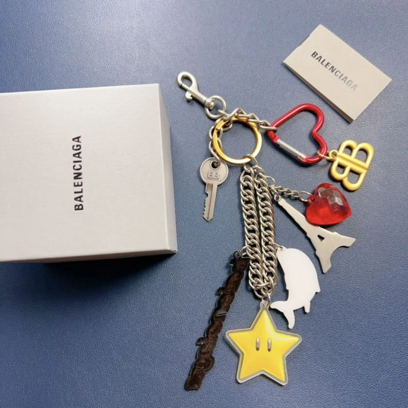 Balenciaga  Gold Texture Keychain Soft 70081