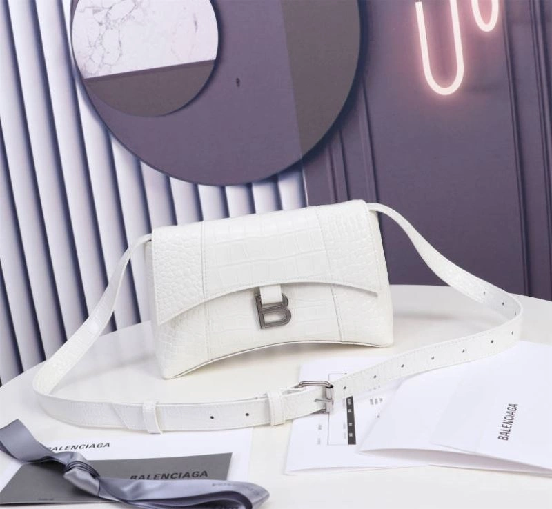 TechFriendly Balenciaga  Hourglass Crocodile Bag with Signature Arc Design 75301