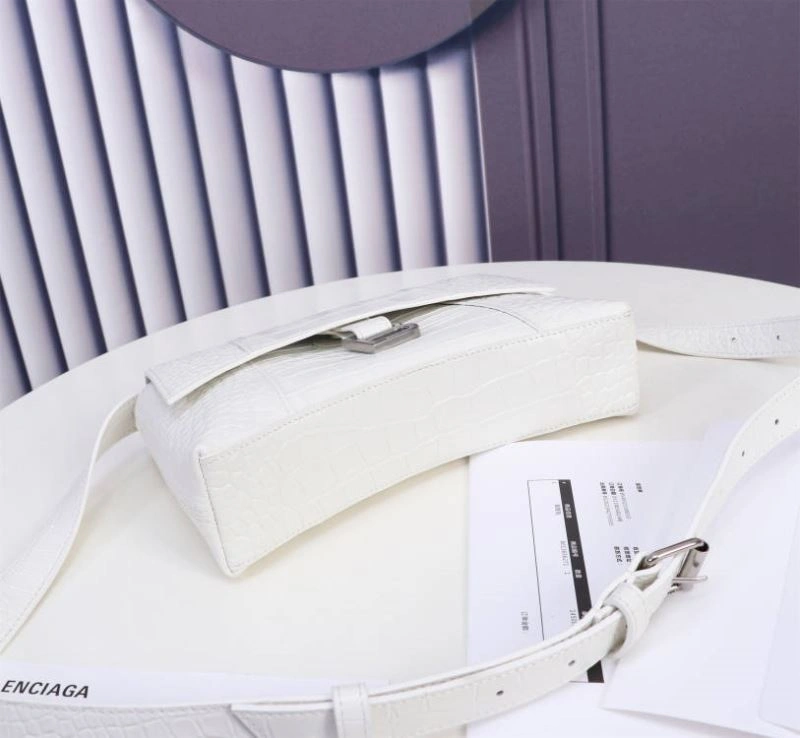 TechFriendly Balenciaga  Hourglass Crocodile Bag with Signature Arc Design 75301