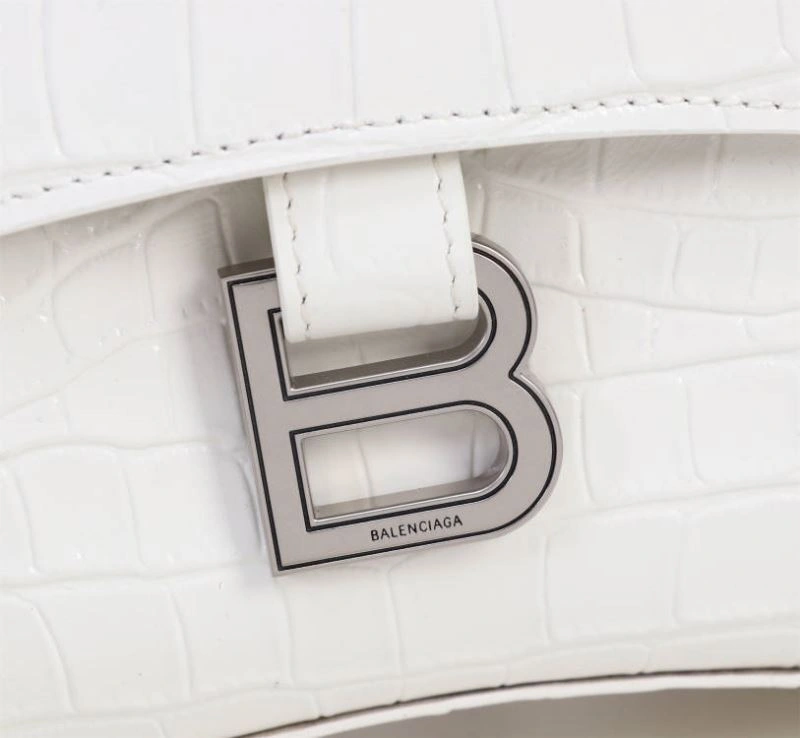 TechFriendly Balenciaga  Hourglass Crocodile Bag with Signature Arc Design 75301