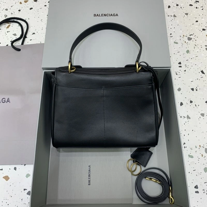 Balenciaga  Slouchy Black Handbag with Gold Accents GoodFit 66962