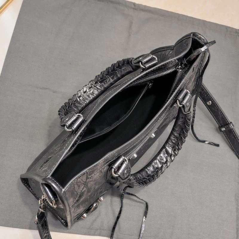 OdorResistant Balenciaga Era of Tears  Motorcycle Bag - Metallic Silver Edition 66914