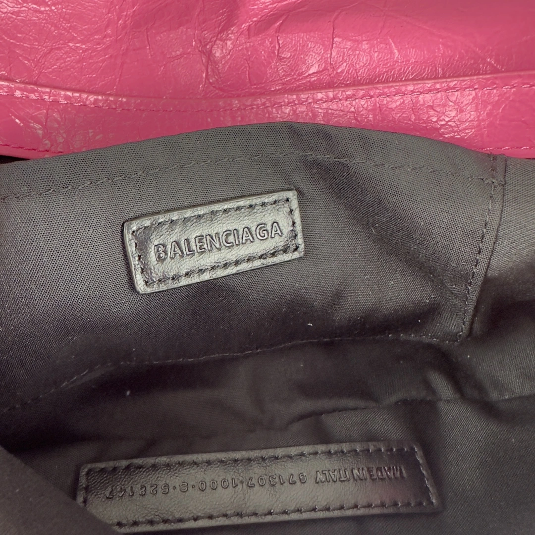 Bold Balenciaga Everyday Baguette Sling Bag in Italian Lambskin 61093