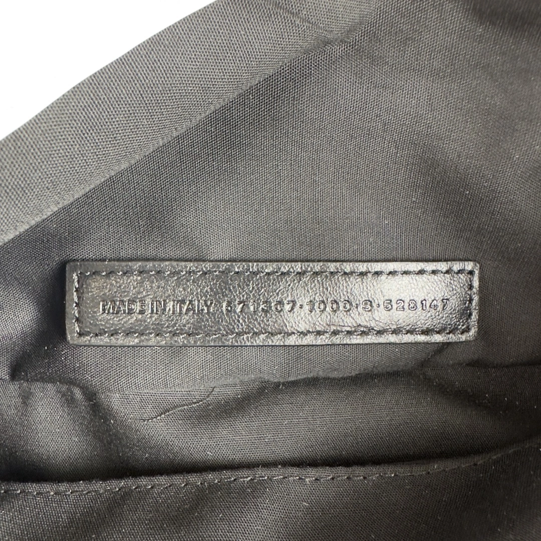 Minimalist Balenciaga Everyday Large Lambskin Sling Baguette Bag 61104