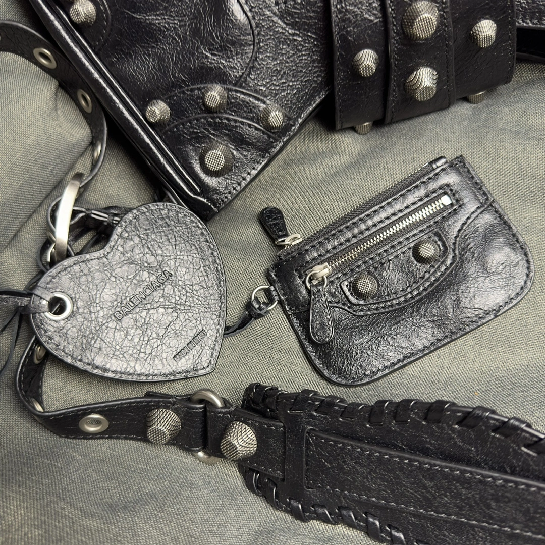 OnTrend Balenciaga Exploded Lambskin Le Cagole Half-Moon Bag 61116