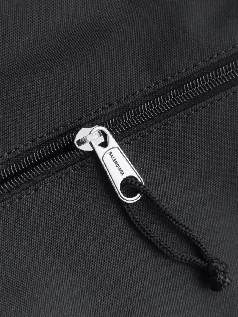 Balenciaga Explorer Black Nylon Shoulder Bag with Logo Patch Refined 38237