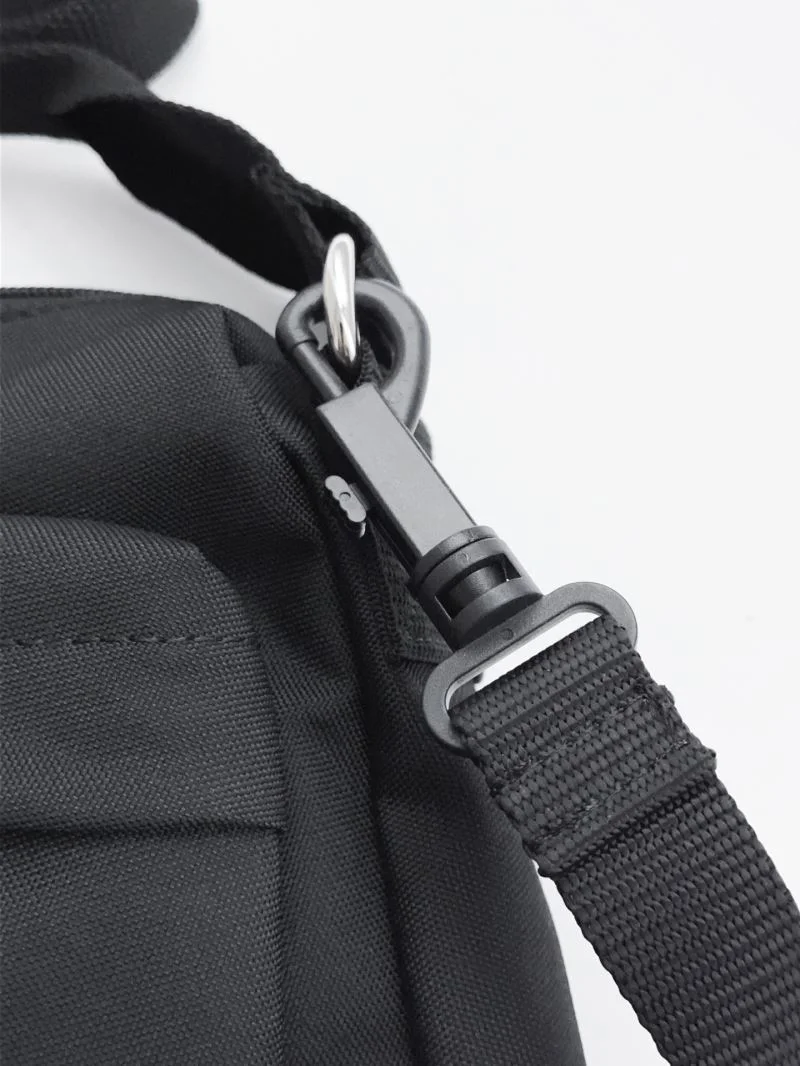 Balenciaga Explorer Black Nylon Shoulder Bag with Logo Patch Refined 38237