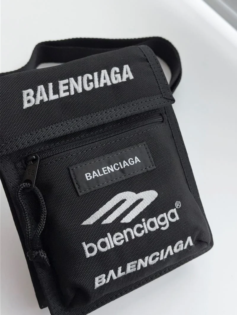 Balenciaga Explorer Waterproof Nylon Clutch with Logo Strap Cozy 38227