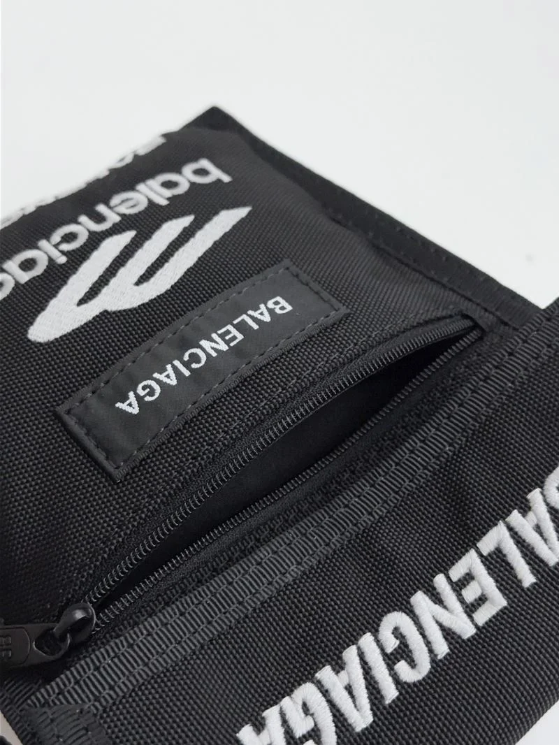 Balenciaga Explorer Waterproof Nylon Clutch with Logo Strap Cozy 38227