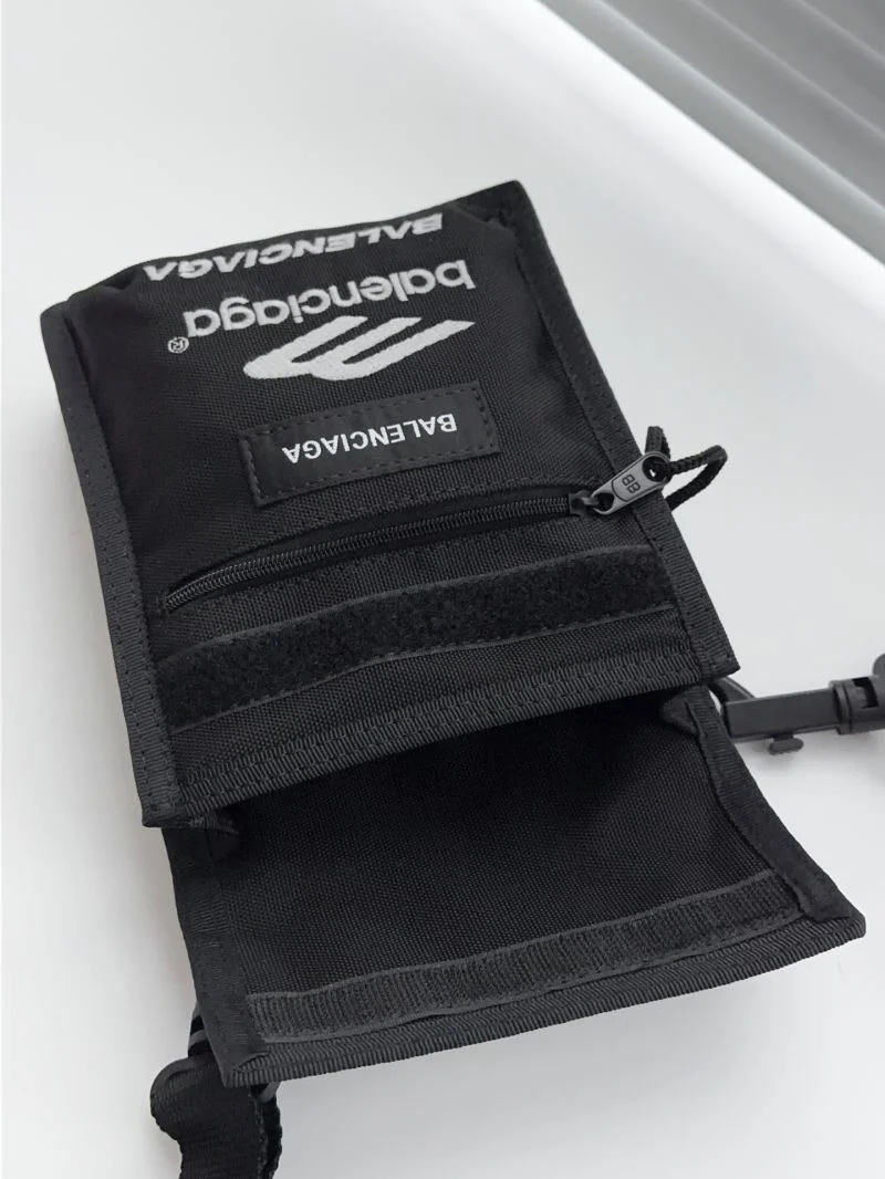 Balenciaga Explorer Waterproof Nylon Clutch with Logo Strap Cozy 38227