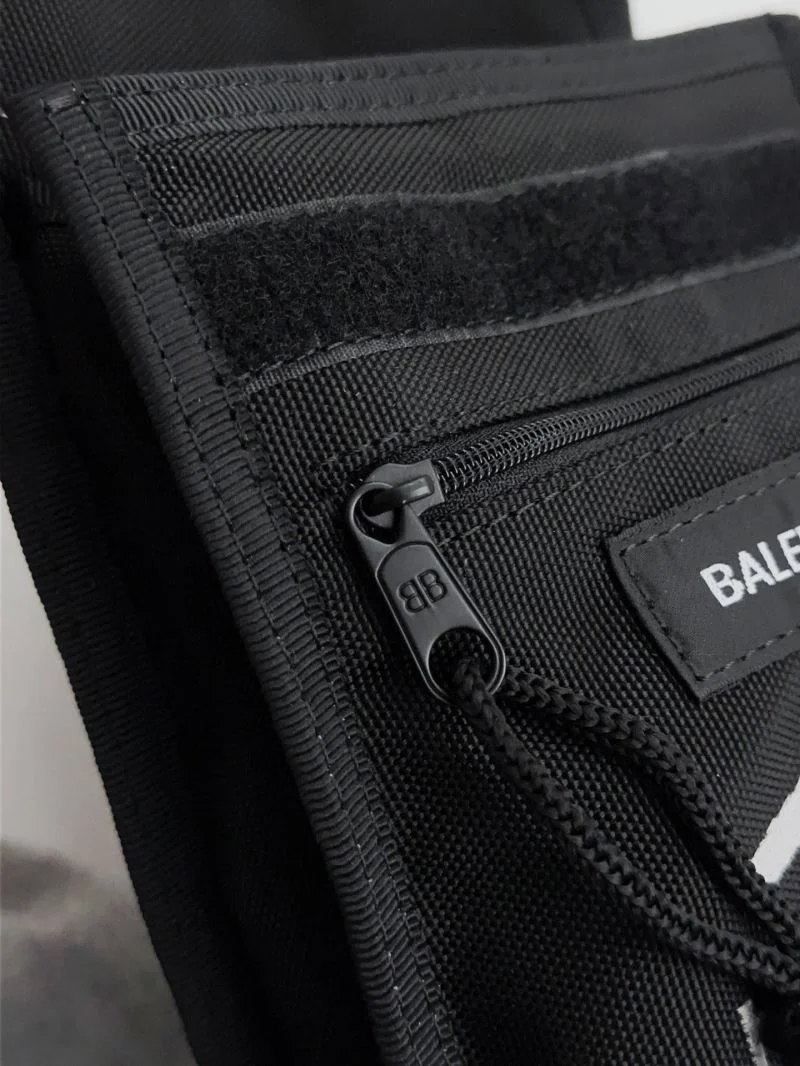 Balenciaga Explorer Waterproof Nylon Clutch with Logo Strap Cozy 38227