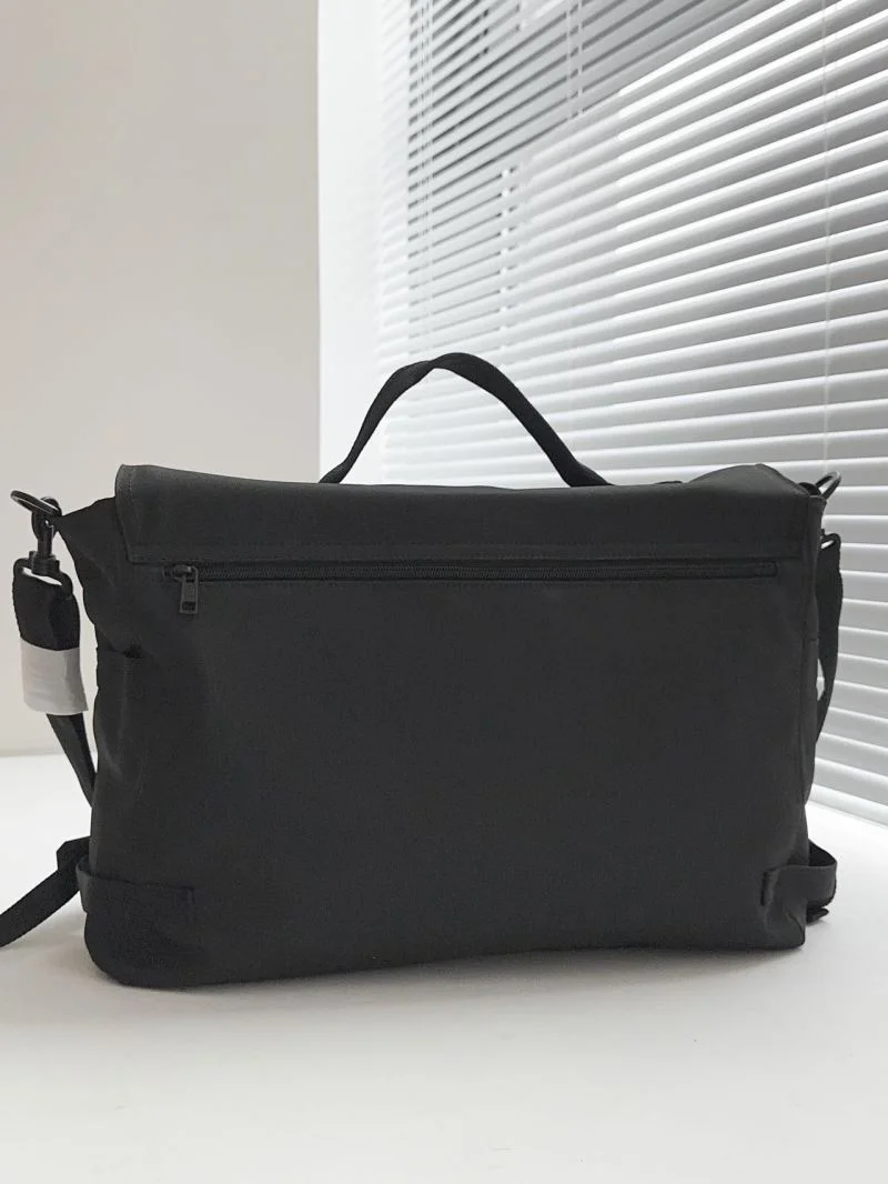 Balenciaga Extra Large Army Black Nylon Crossbody Messenger Bag FashionForward 38233