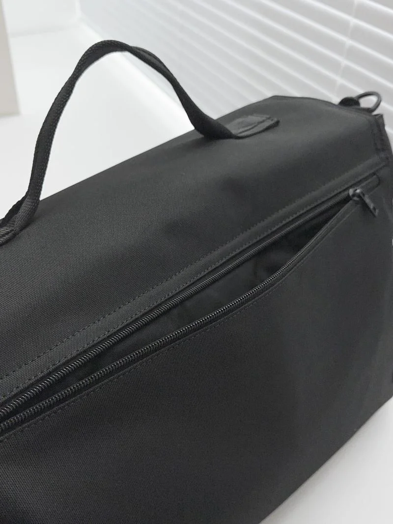 Balenciaga Extra Large Army Black Nylon Crossbody Messenger Bag FashionForward 38233