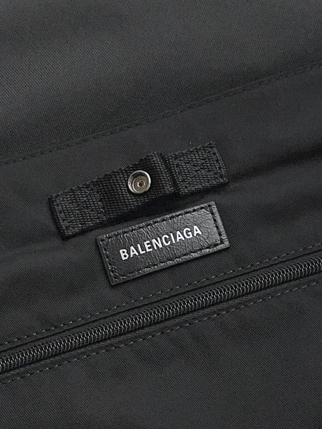 Balenciaga Extra Large Army Black Nylon Crossbody Messenger Bag FashionForward 38233