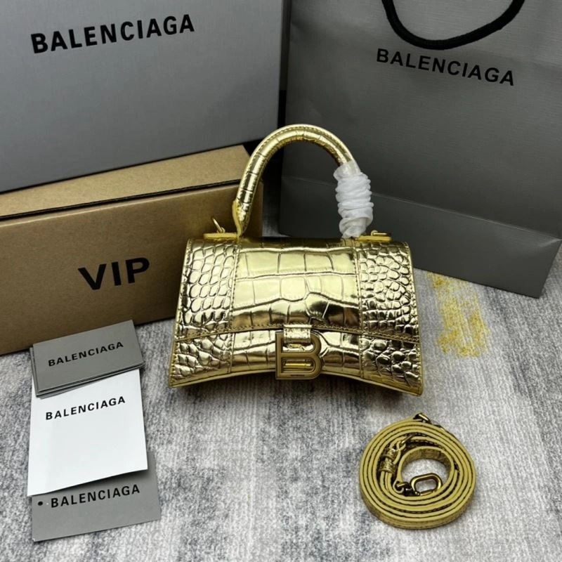 Upgraded Balenciaga Gold Crocodile Hourglass Bag - VIP Edition 78705