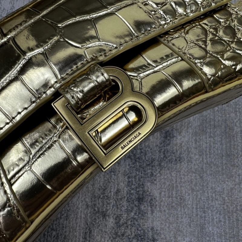 Upgraded Balenciaga Gold Crocodile Hourglass Bag - VIP Edition 78705