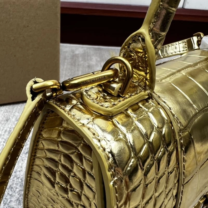 Upgraded Balenciaga Gold Crocodile Hourglass Bag - VIP Edition 78705
