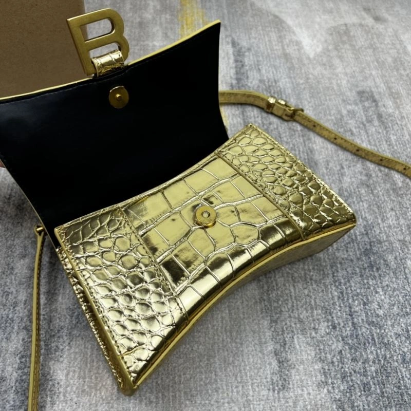Upgraded Balenciaga Gold Crocodile Hourglass Bag - VIP Edition 78705