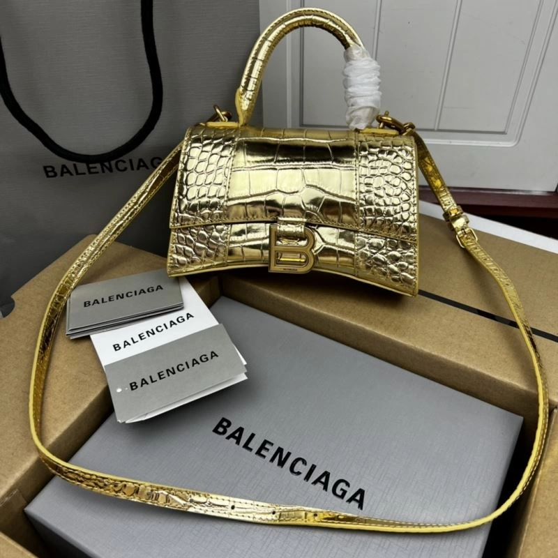 Upgraded Balenciaga Gold Crocodile Hourglass Bag - VIP Edition 78705