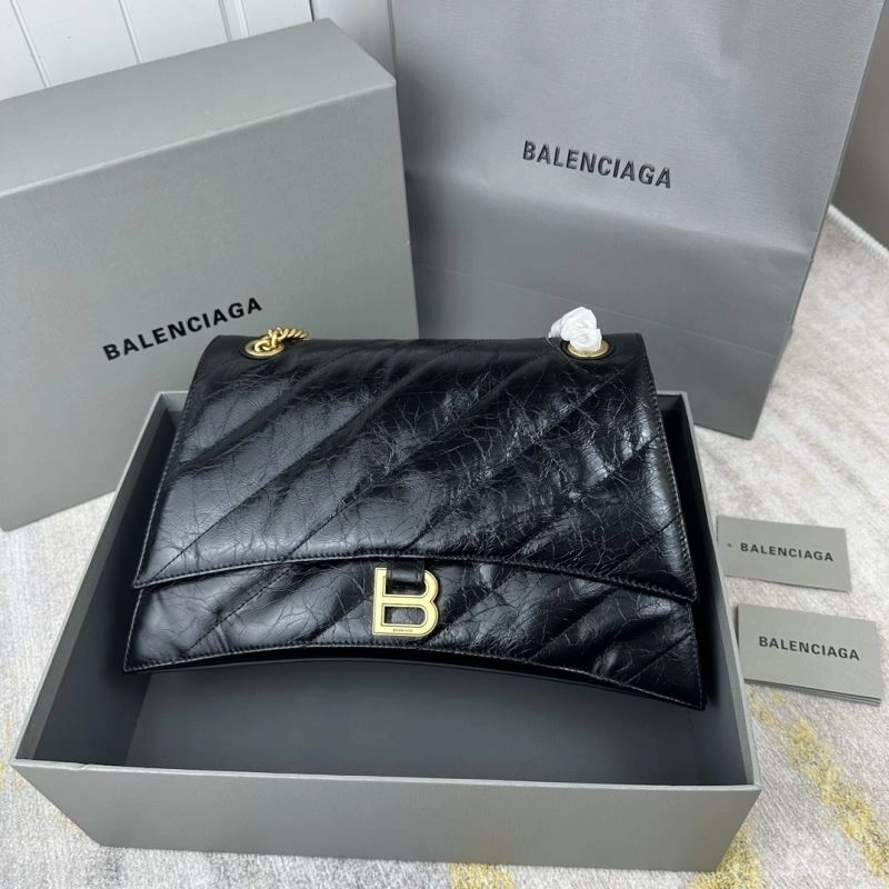 Balenciaga Gold Crush Hourglass Chain Bag - Medium Embroidered Elegance Resilient 78694