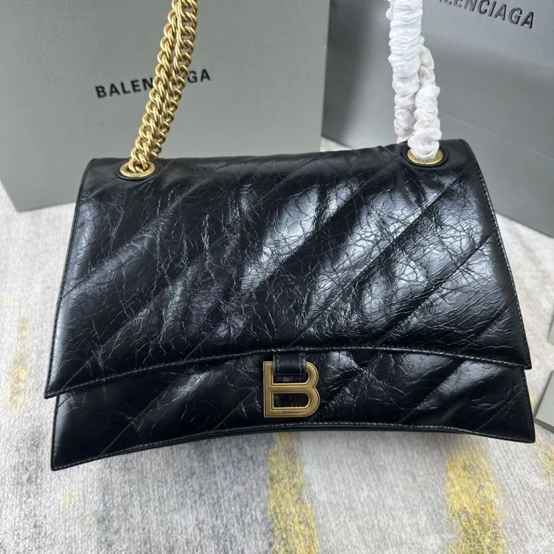 Balenciaga Gold Crush Hourglass Chain Bag - Medium Embroidered Elegance Resilient 78694