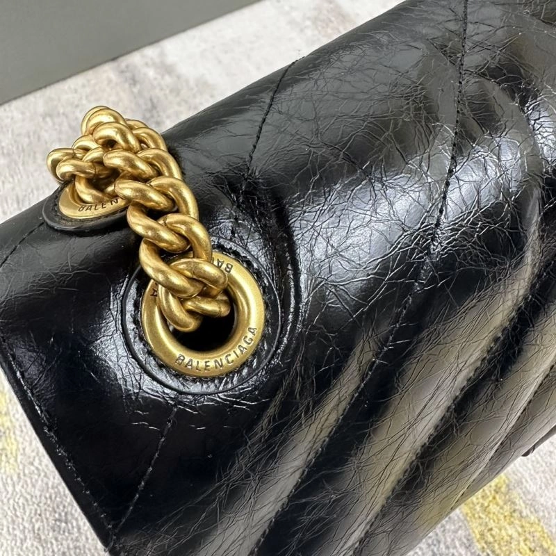Balenciaga Gold Crush Hourglass Chain Bag - Medium Embroidered Elegance Resilient 78694
