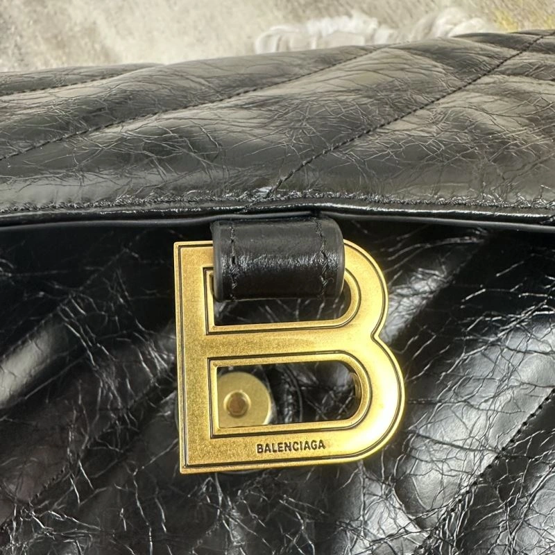 Balenciaga Gold Crush Hourglass Chain Bag - Medium Embroidered Elegance Resilient 78694