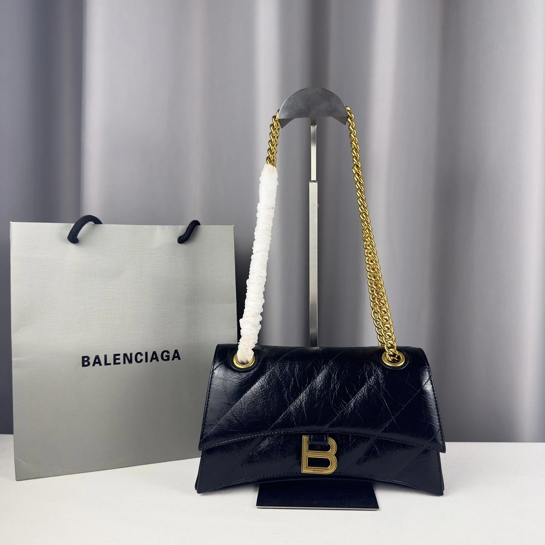 Balenciaga Gold Crush Sandglass Chain Bag - Small Size Elegance Original 60940