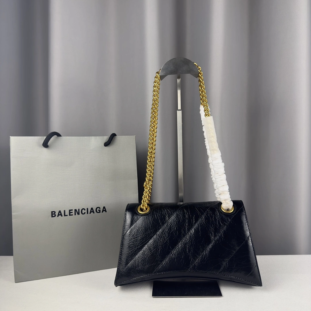 Balenciaga Gold Crush Sandglass Chain Bag - Small Size Elegance Original 60940