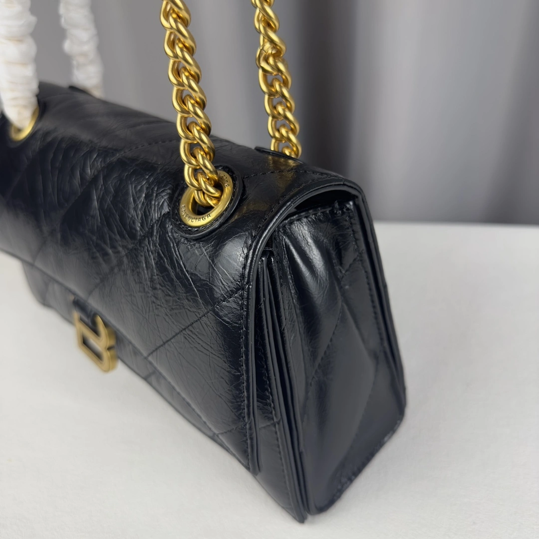 Balenciaga Gold Crush Sandglass Chain Bag - Small Size Elegance Original 60940