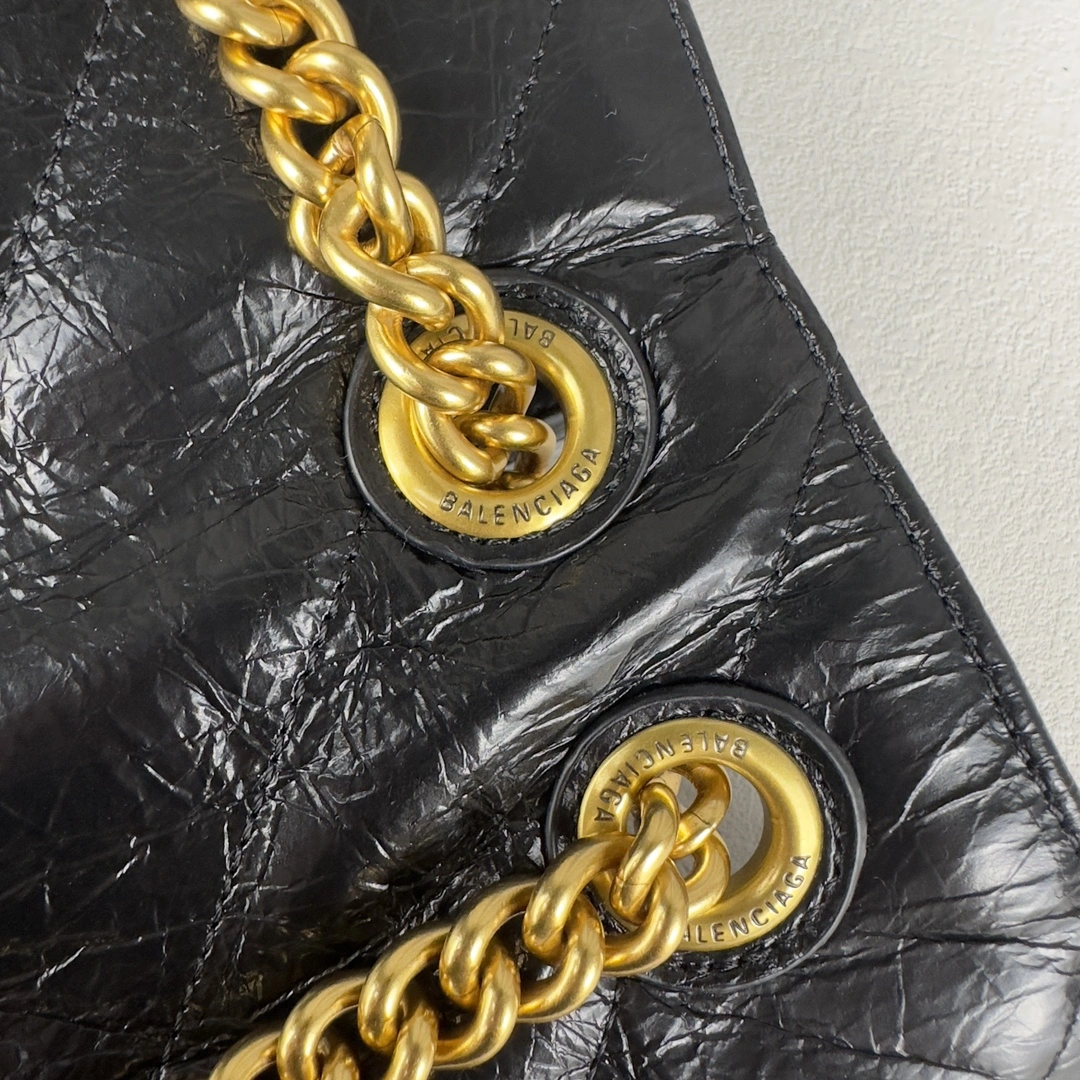 Balenciaga Gold Crush Sandglass Chain Bag - Small Size Elegance Original 60940