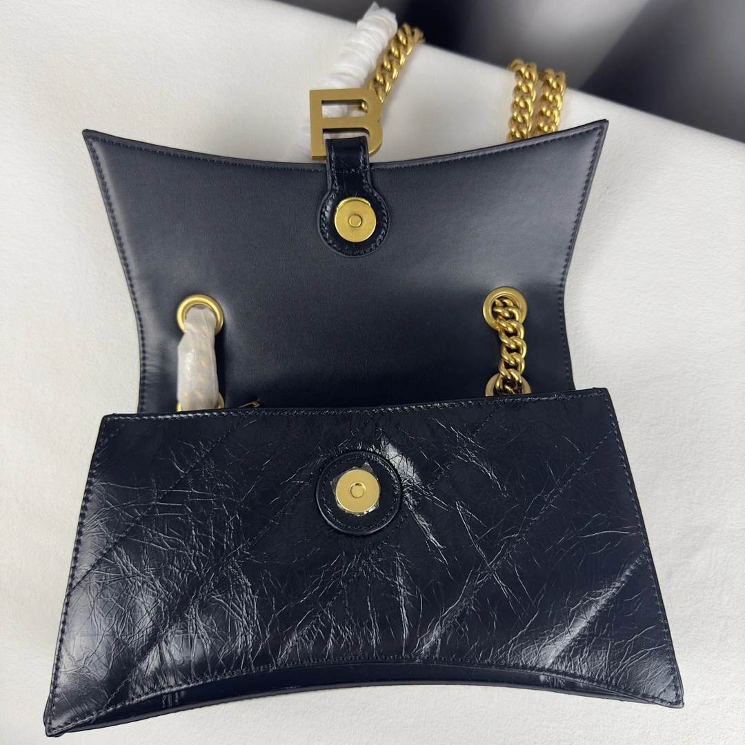Balenciaga Gold Crush Sandglass Chain Bag - Small Size Elegance Original 60940