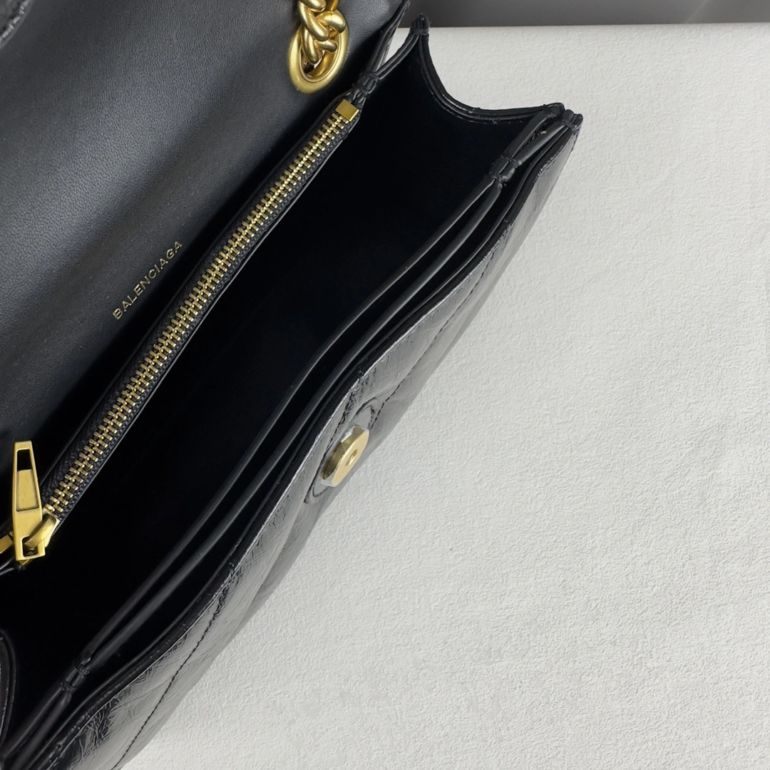 Balenciaga Gold Crush Sandglass Chain Bag - Small Size Elegance Original 60940