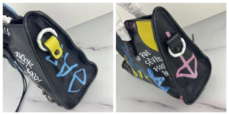 Balenciaga Graffiti 30cm Crossbody Bag in Italian Goat Leather TravelReady 78770