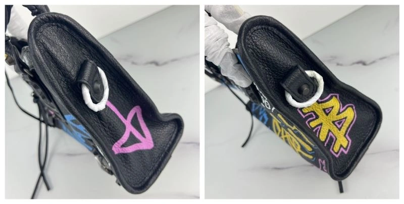 Fashionable Balenciaga Graffiti 38cm Crossbody Handbag in Italian Goat Leather 78761