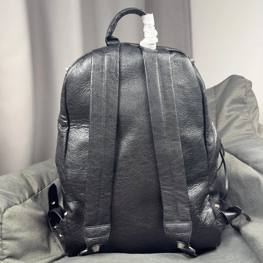 Balenciaga Graffiti Studded Motorcycle Backpack Breathable 61068