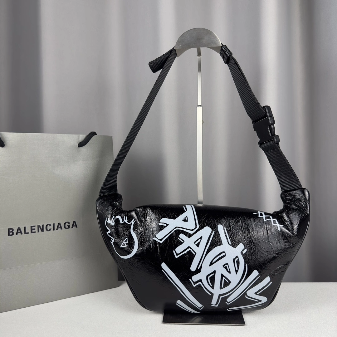 Balenciaga Graffiti Waist Chest Bag - Rebel  Design Cozy 60843