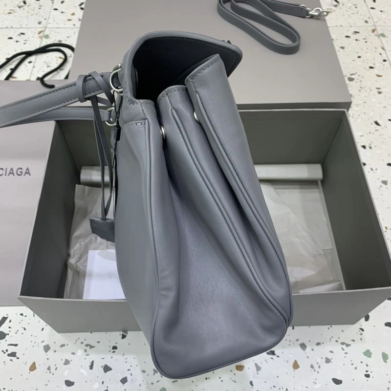 FashionForward Balenciaga Gray Rebel Buckle Handbag -  Chic Redefined 69967