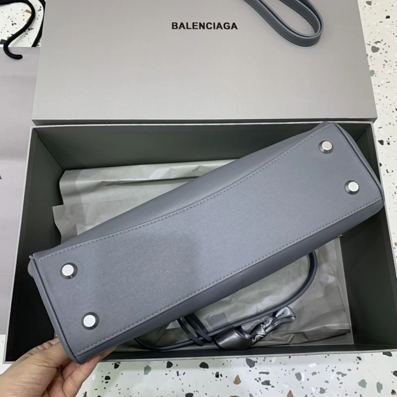 FashionForward Balenciaga Gray Rebel Buckle Handbag -  Chic Redefined 69967