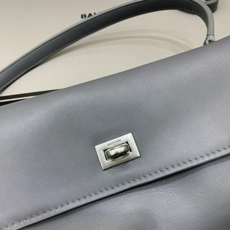 FashionForward Balenciaga Gray Rebel Buckle Handbag -  Chic Redefined 69967