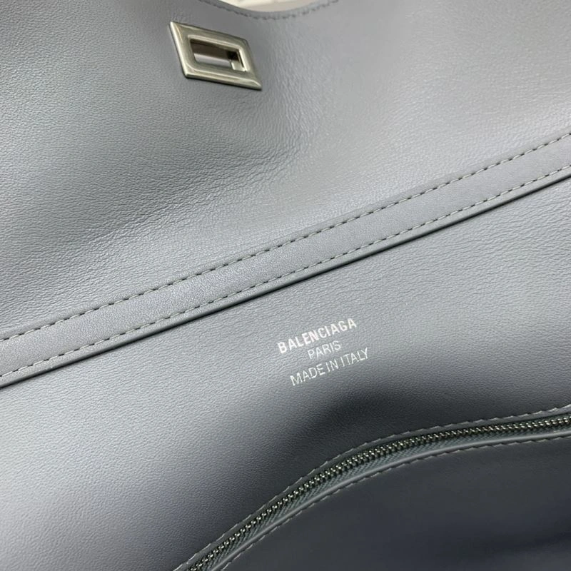 FashionForward Balenciaga Gray Rebel Buckle Handbag -  Chic Redefined 69967