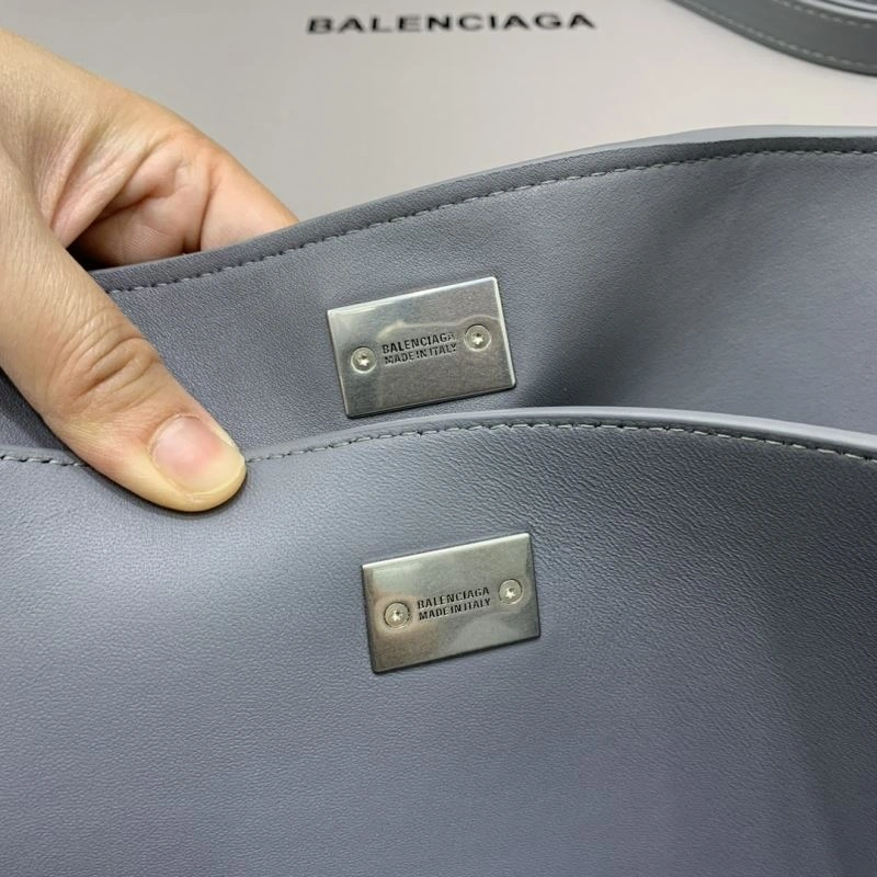FashionForward Balenciaga Gray Rebel Buckle Handbag -  Chic Redefined 69967