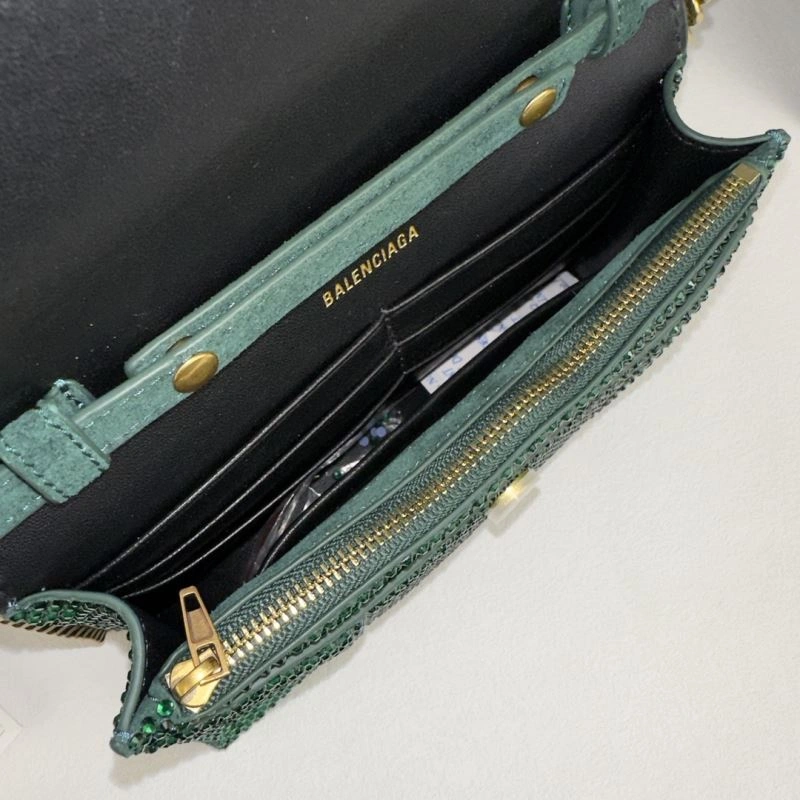 GoodFit Balenciaga Green Diamond Rhinestone Hourglass Bag byBalenciaga ga 75298