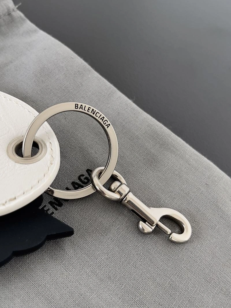 Balenciaga Heart Mirror Keychain with Lambskin Charm Flexible 70129