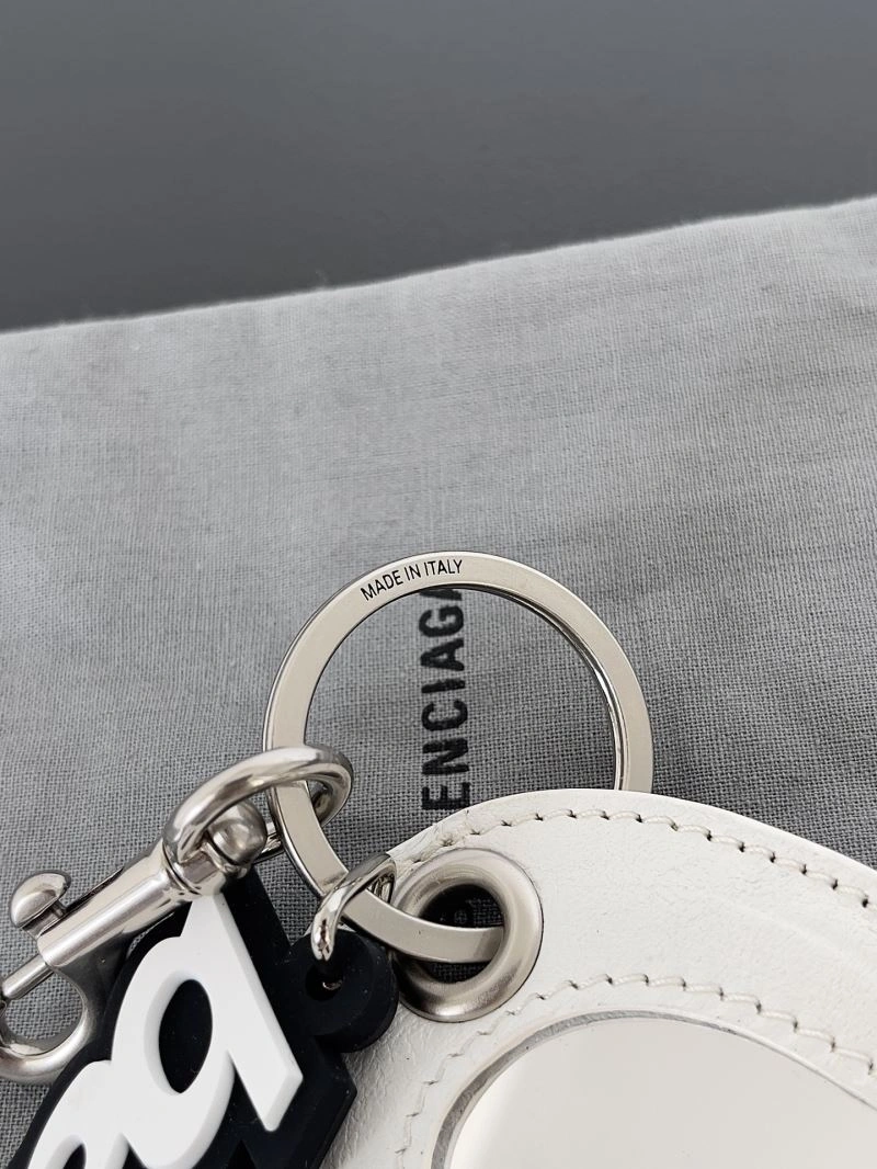 Balenciaga Heart Mirror Keychain with Lambskin Charm Flexible 70129