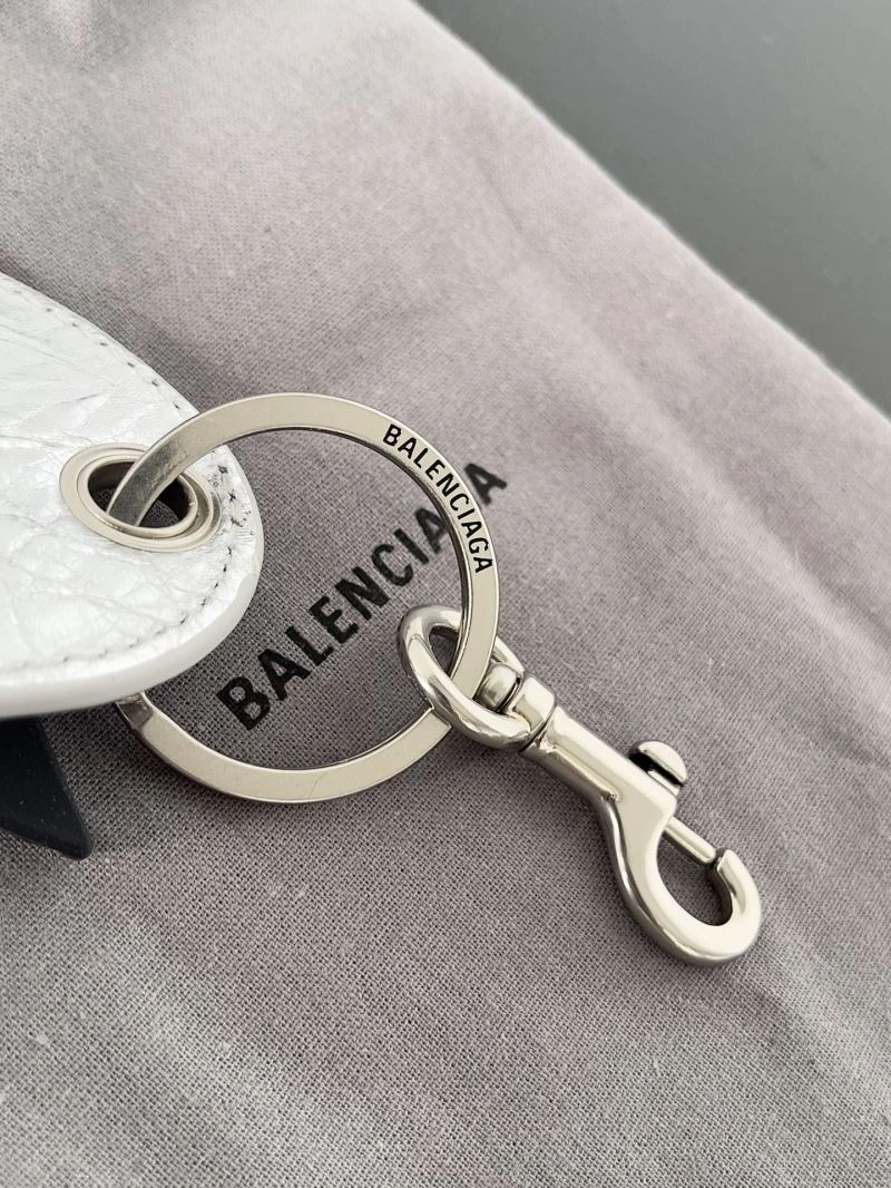 Balenciaga Heart Mirror Pendant Keychain in Sheepskin ModernLook 69988